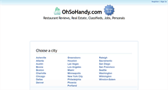 Desktop Screenshot of ohsohandy.com