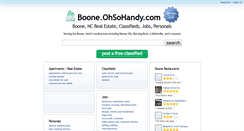 Desktop Screenshot of boone.ohsohandy.com