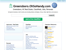 Tablet Screenshot of greensboro.ohsohandy.com